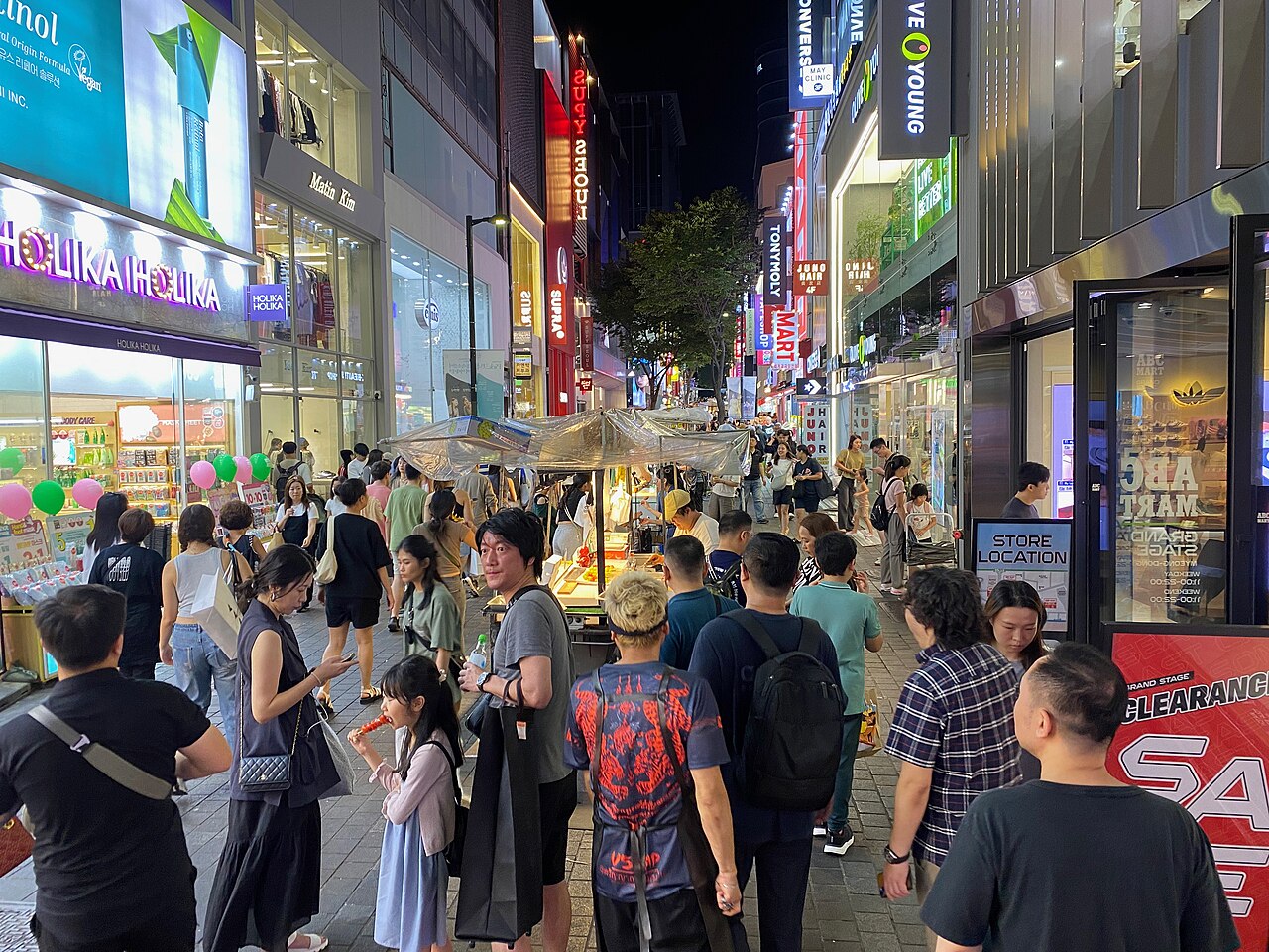 明洞の夜市
